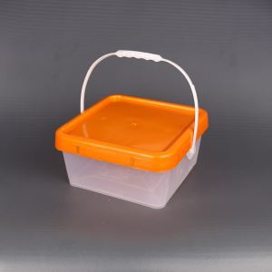 6.0L پلاسٹک اسکوائر بالٹی پیکنگ ہارڈ ویئر